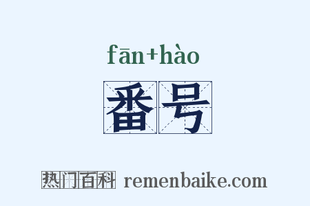 番号是什么意思的图片